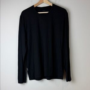 Icebreaker Merino Black Long Sleeve Top Large